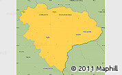 Savanna Style Simple Map of Vsetín