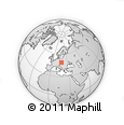 Outline Map of Zlín