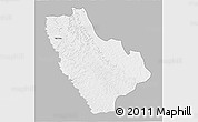 Gray 3D Map of Kasonga-Lunda, single color outside