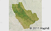 Satellite 3D Map of Kasonga-Lunda, lighten