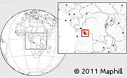 Blank Location Map of Kasonga-Lunda, highlighted parent region, within the entire country