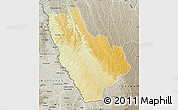 Physical Map of Kasonga-Lunda, semi-desaturated
