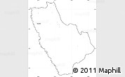 Blank Simple Map of Kasonga-Lunda, cropped outside