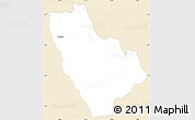 Classic Style Simple Map of Kasonga-Lunda, single color outside