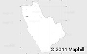 Silver Style Simple Map of Kasonga-Lunda, single color outside