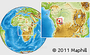 Physical Location Map of Kenge, highlighted parent region, highlighted grandparent region, within the entire country