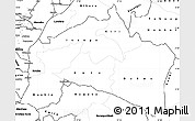 Blank Simple Map of Mai-Ndombe