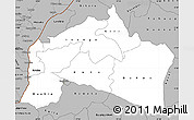 Gray Simple Map of Mai-Ndombe