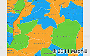 Political Simple Map of Mai-Ndombe