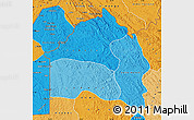 Political Shades Map of Bas-Fleuve