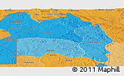 Political Shades Panoramic Map of Bas-Fleuve