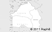 Silver Style Simple Map of Bas-Fleuve