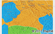 Political 3D Map of Tshela