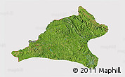 Satellite 3D Map of Tshela, cropped outside