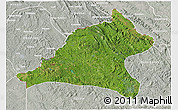 Satellite 3D Map of Tshela, lighten, semi-desaturated