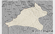 Shaded Relief 3D Map of Tshela, darken, desaturated