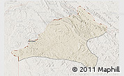 Shaded Relief 3D Map of Tshela, lighten