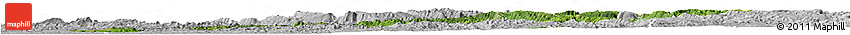 Satellite Horizon Map of Tshela, lighten, desaturated