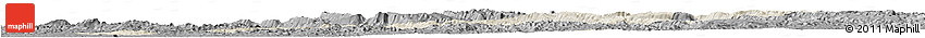 Shaded Relief Horizon Map of Tshela, darken, desaturated