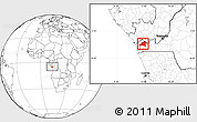 Blank Location Map of Tshela