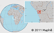 Gray Location Map of Tshela