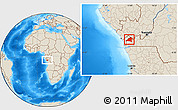 Shaded Relief Location Map of Tshela