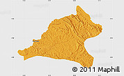 Political Map of Tshela, single color outside