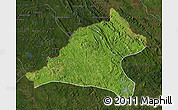 Satellite Map of Tshela, darken
