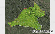 Satellite Map of Tshela, darken, semi-desaturated