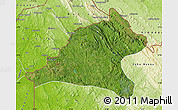 Satellite Map of Tshela, physical outside