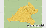 Savanna Style Map of Tshela, single color outside