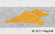 Political Panoramic Map of Tshela, lighten, desaturated