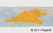 Political Panoramic Map of Tshela, lighten, semi-desaturated