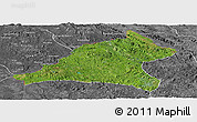 Satellite Panoramic Map of Tshela, desaturated