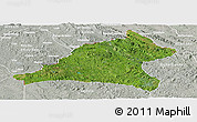 Satellite Panoramic Map of Tshela, lighten, semi-desaturated