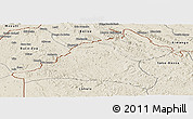 Shaded Relief Panoramic Map of Tshela