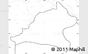 Blank Simple Map of Tshela, no labels