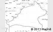 Blank Simple Map of Tshela