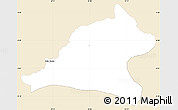 Classic Style Simple Map of Tshela, single color outside