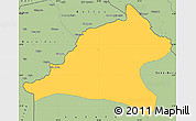 Savanna Style Simple Map of Tshela