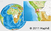 Physical Location Map of Boma, highlighted country