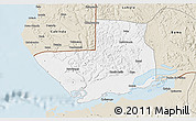 Classic Style 3D Map of Moanda