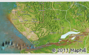 Satellite 3D Map of Moanda