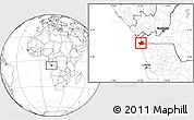 Blank Location Map of Moanda
