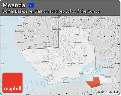 Silver Style Map of Moanda