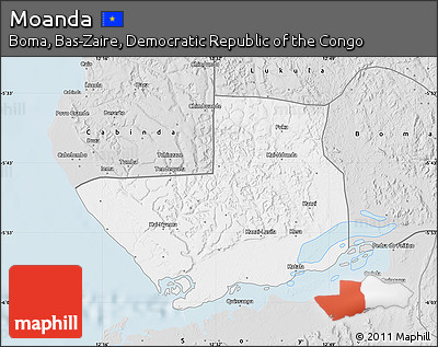 Silver Style Map of Moanda