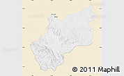Classic Style Map of Luozi, single color outside