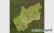 Satellite Map of Luozi, darken