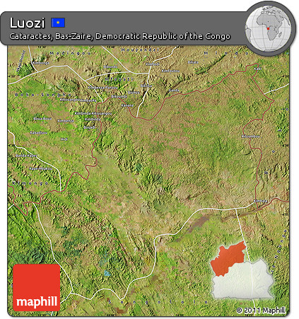 Satellite Map of Luozi