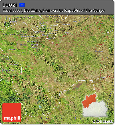 Satellite Map of Luozi